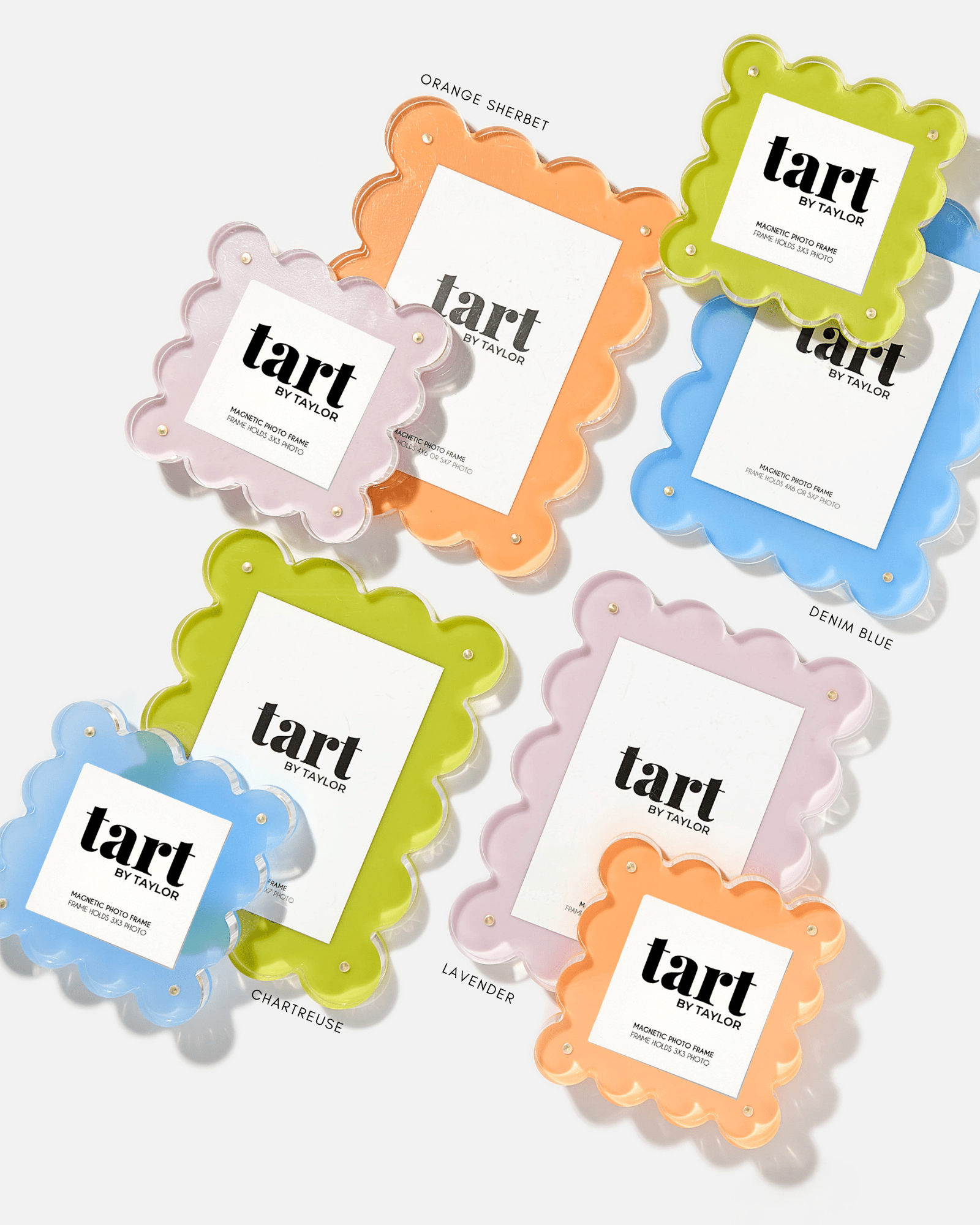Orange Sherbet Acrylic Picture Frame - Tart By Taylor Wholesale